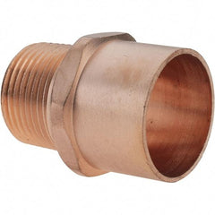 Value Collection - 1 x 3/4" Wrot Copper Pipe Adapter - C X M - Exact Tool & Supply
