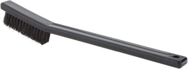 Weiler - 3 Rows x 7 Columns Nylon Scratch Brush - 7" OAL, 1/2 Trim Length, Plastic Handle - Exact Tool & Supply