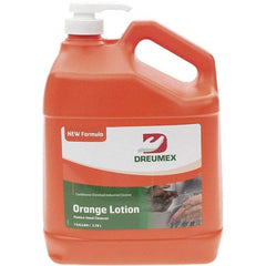 Made in USA - 1 Gal Bottle Lotion Hand Cleaner with Grit - Orange Scent - Exact Tool & Supply