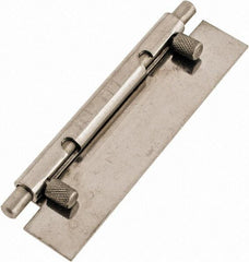 Value Collection - 4" Long x 1" Wide x 0.05" Thick, Keeper Hinge - Stainless Steel - Exact Tool & Supply