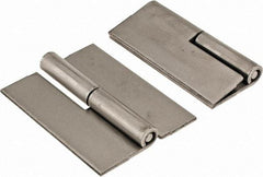 Value Collection - 1.87" Wide x 0.075" Thick, Slip Joint Hinge - Steel, Plain Finish - Exact Tool & Supply
