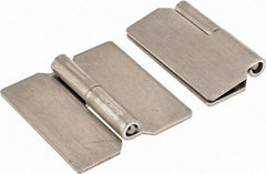 Value Collection - 1.44" Wide x 0.05" Thick, Slip Joint Hinge - Aluminum, Plain Finish - Exact Tool & Supply