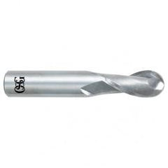 11/16" Dia. - 4" OAL - Bright CBD - Ball End SE EM - 2 FL - Exact Tool & Supply