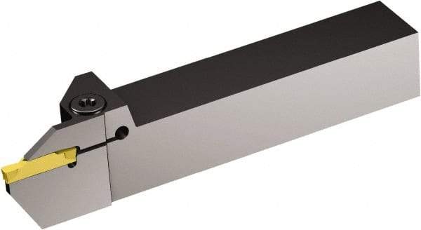 Sandvik Coromant - F123, Internal or External, Right Hand, 0.63" Max Depth of Cut, Indexable Grooving Tool Holder - N123L2-0800-0008-TF Insert Compatibility, 1" Shank Height, 1" Shank Width, 6" OAL - Exact Tool & Supply