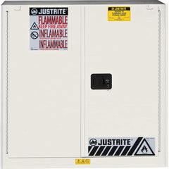 Justrite - 2 Door 1 Shelf 30 Gal Safety Cabinet for Flammable Substances - Exact Tool & Supply