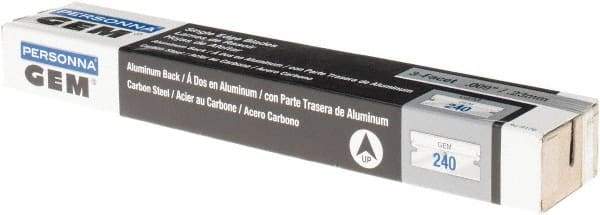 GEM - Knife Blades - ALUM BACK 240/PK GEM 3 FACET SNGL RZR BLD - Exact Tool & Supply