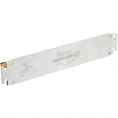 Iscar - 2.2047" Blade Height, 10mm Blade Width, 260mm OAL, Neutral Cut, Single End Indexable Cut-Off Blade - TGSU Blade, Tang-GripIQ Series - Exact Tool & Supply