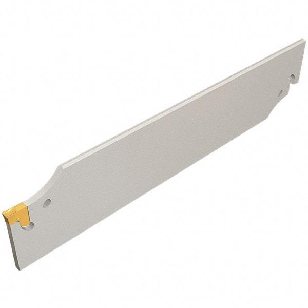 Iscar - 2.0709" Blade Height, 8.2mm Blade Width, 190mm OAL, Neutral Cut, Single End Indexable Cut-Off Blade - TGFH Blade, Tang-Grip Series - Exact Tool & Supply