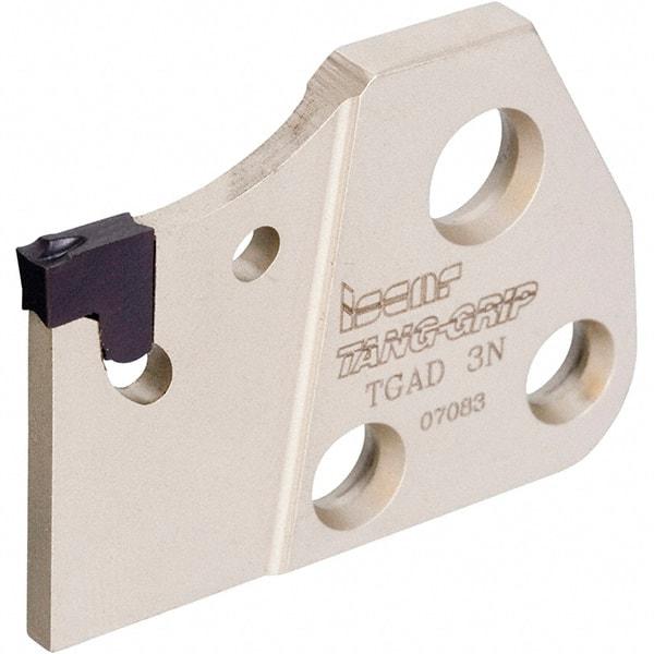 Iscar - 1.0236" Blade Height, 0.311" Blade Width, 110.5mm OAL, Right Hand Cut, Single End Indexable Cut-Off Blade - TGFH Blade, Tang-Grip Series - Exact Tool & Supply