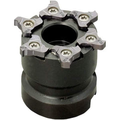 Iscar - Arbor Hole Connection, 0.256" Cutting Width, 0.189" Depth of Cut, 3" Cutter Diam, 1" Hole Diam, 11 Tooth Indexable Slotting Cutter - TRIB-SM Toolholder, TRI Insert, Right Hand Cutting Direction - Exact Tool & Supply
