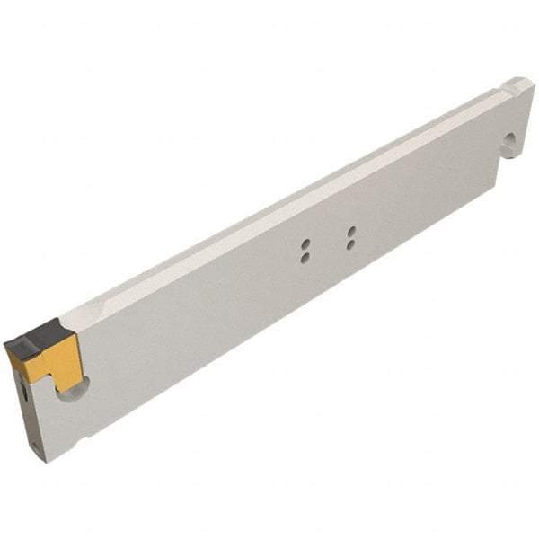 Iscar - 2.2047" Blade Height, 6mm Blade Width, 260mm OAL, Neutral Cut, Single End Indexable Cut-Off Blade - TGSU Blade, Tang-GripIQ Series - Exact Tool & Supply