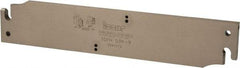 Iscar - 2.0709" Blade Height, 0.323" Blade Width, 10.236" OAL, Neutral Cut, Single End Indexable Cut-Off Blade - TGFH Blade, Tang-Grip Series - Exact Tool & Supply