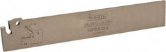 Iscar - 7/8" Blade Height, 0.098" Blade Width, 5-29/32" OAL, Neutral Cut, Single End Indexable Cut-Off Blade - TGFS Blade, Tang-Grip Series - Exact Tool & Supply