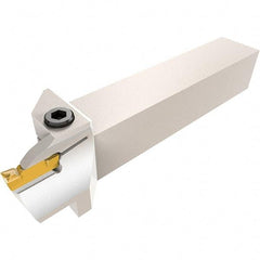 Iscar - HFH, External, Left Hand, 1.26" Max Depth of Cut, 0.197" Max Groove Width, Indexable Grooving Tool Holder - H.PL 50.. Insert Compatibility, 1" Shank Height, 1" Shank Width, 6" OAL - Exact Tool & Supply
