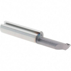 Iscar - 10mm Cutting Depth, 3.2mm Diam, Internal Thread, Solid Carbide, Single Point Threading Tool - TiAlN/TiN Finish, 24mm OAL, 4mm Shank Diam, 0.02" Projection from Edge, 0.5mm Min Pitch, 60° Profile Angle - Exact Tool & Supply