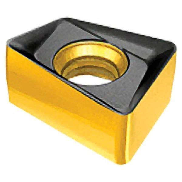 Iscar - H490 ANCX090408 Grade IC330 Carbide Milling Insert - TiCN/TiN Finish, 0.2047" Thick, 0.8mm Corner Radius - Exact Tool & Supply