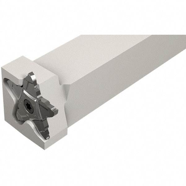 Iscar - External Thread, 0.197" Max Depth of Cut, 2.39mm Min Groove Width, 5" OAL, Right Hand Indexable Grooving Cutoff Toolholder - 3/4" Shank Height x 3/4" Shank Width, C#-ASH../PENTA 34F Insert Style, PCHPRS Toolholder Style, Series PentaCut - Exact Tool & Supply