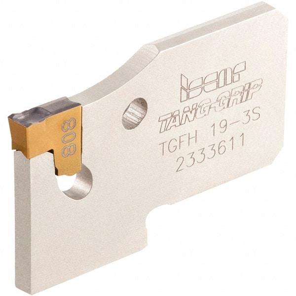 Iscar - 3/4" Blade Height, 2.5mm Blade Width, 32mm OAL, Neutral Cut, Single End Indexable Cut-Off Blade - 16mm Max Depth of Cut, TGFH Blade, Tang-Grip Series - Exact Tool & Supply