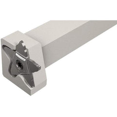 Iscar - External Thread, 0.3937" Max Depth of Cut, 1.4mm Min Groove Width, 120mm OAL, Right Hand Indexable Grooving Cutoff Toolholder - 20mm Shank Height x 20mm Shank Width, PENTA 34.. Insert Style, PCHP Toolholder Style, Series PentaCut - Exact Tool & Supply