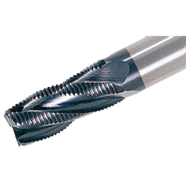 Iscar - 16mm Diam, 32mm LOC, 4 Flute Powdered Metal Roughing Square End Mill - 92mm OAL, 16mm Shank Diam, Single End, 30° Helix - Exact Tool & Supply