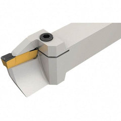 Iscar - GHFG, External, Left Hand, 8mm Max Groove Width, Indexable Grooving Tool Holder - GDM.., GI.. Insert Compatibility, 25mm Shank Height, 25mm Shank Width, 150mm OAL - Exact Tool & Supply