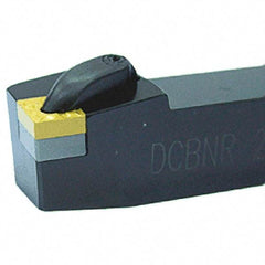 Iscar - DCBN, Right Hand Cut, 75° Lead Angle, 25mm Shank Height x 25mm Shank Width, Negative Rake Indexable Turning Toolholder - 150mm OAL, CN.. Insert Compatibility, Series Isoturn - Exact Tool & Supply
