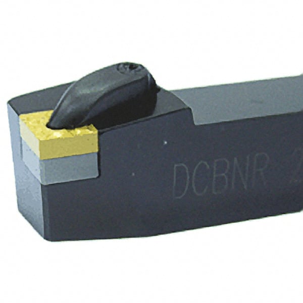 Iscar - LH DCBN Negative Rake Indexable Turning Toolholder - Exact Tool & Supply