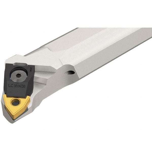 Iscar - A-MULN, Left Hand Cut, 1.142" Shank Height x 1-1/4" Shank Width, Negative Rake Indexable Turning Toolholder - 14" OAL, Series Multi-Wedge - Exact Tool & Supply