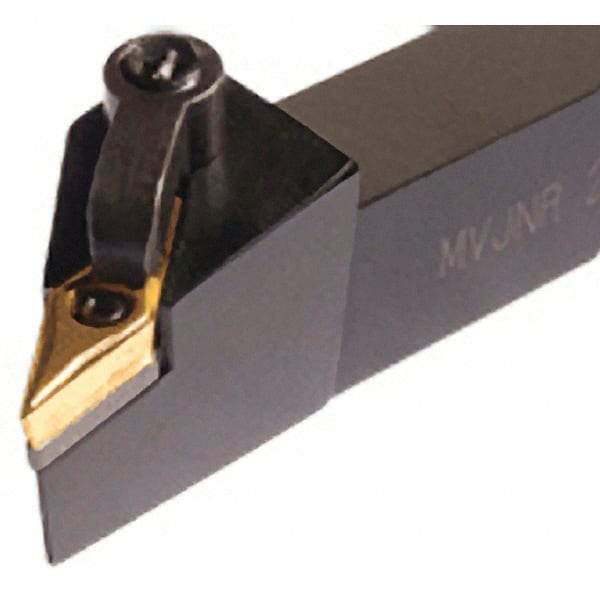 Iscar - MVJN, Right Hand Cut, 20mm Shank Height x 20mm Shank Width, Negative Rake Indexable Turning Toolholder - 125mm OAL, VN..16.. Insert Compatibility, Series Isoturn - Exact Tool & Supply