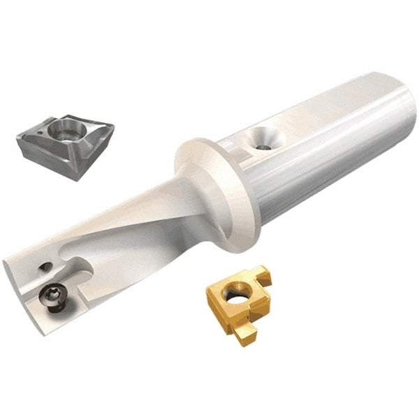 Iscar - 18mm Max Drill Depth, 2.25xD, 8mm Diam, Indexable Insert Drill - 1 Insert, 12mm Shank Diam, Straight Shank - Exact Tool & Supply