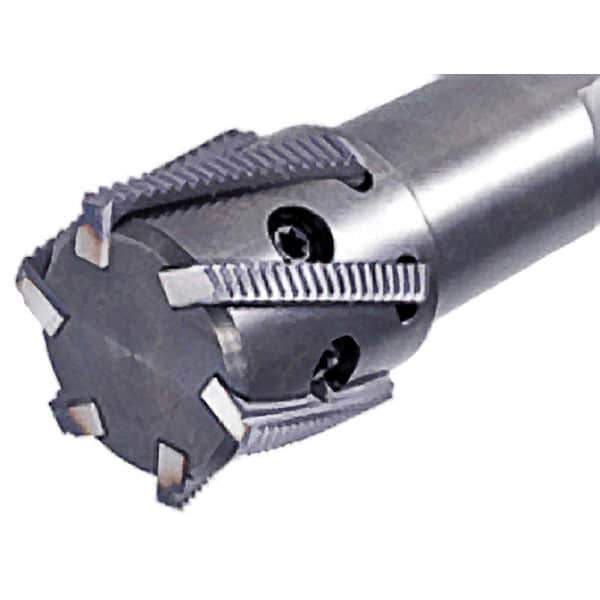 Iscar - 1.26" Cut Diam, 2.36" Max Depth of Cut, 1-1/4" Shank Diam, Internal/External Indexable Thread Mill - Insert Style MTH-BSPT, MTH-F, MTH-ISO, MTH-NPT, MTH-UN, MTH-W, 1.26" Insert Size, 5 Inserts, Toolholder Style MTSRH, 5" OAL - Exact Tool & Supply