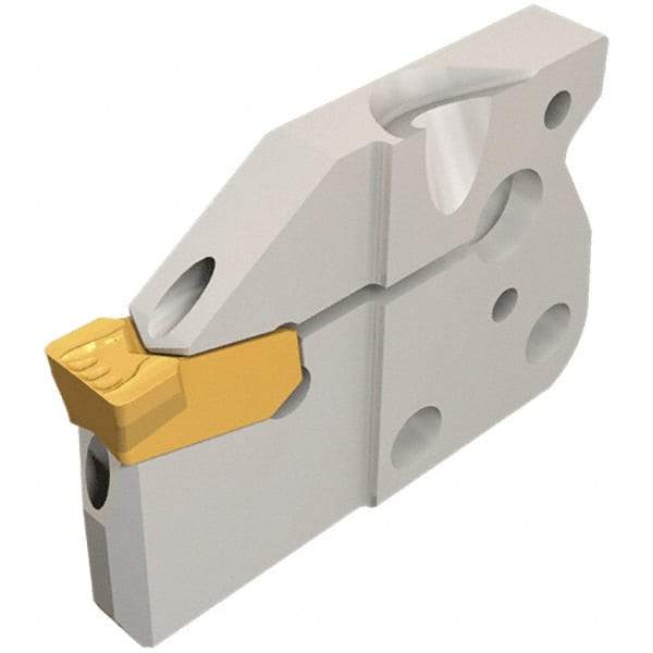 Iscar - Left Hand Cut, 4mm Insert Width, Cutoff & Grooving Support Blade for Indexables - 16mm Max Depth of Cut, 7.2mm Head Projection - Exact Tool & Supply