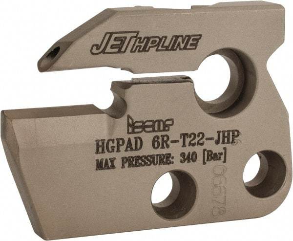 Iscar - Right Hand Cut, 6.35mm Insert Width, Cutoff & Grooving Support Blade for Indexables - 22mm Max Depth of Cut, 7.2mm Head Projection - Exact Tool & Supply