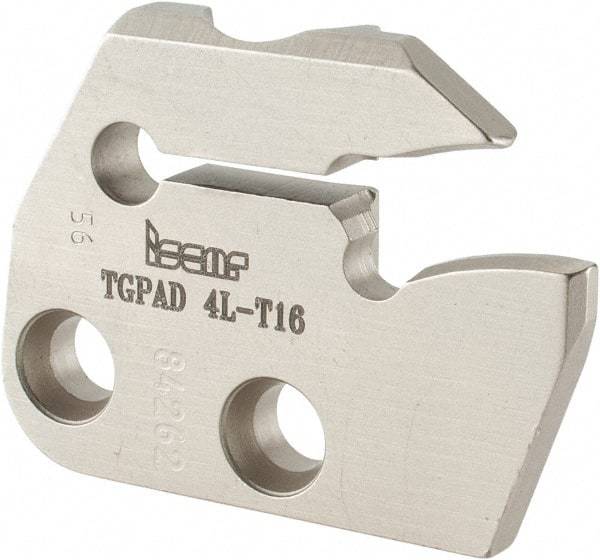 Iscar - Left Hand Cut, 5mm Insert Width, Cutoff & Grooving Support Blade for Indexables - 16mm Max Depth of Cut, 5.2mm Head Projection - Exact Tool & Supply