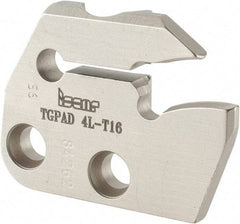 Iscar - Left Hand Cut, 5mm Insert Width, Cutoff & Grooving Support Blade for Indexables - 16mm Max Depth of Cut, 5.2mm Head Projection - Exact Tool & Supply
