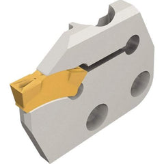 Iscar - Right Hand Cut, 6.35mm Insert Width, Cutoff & Grooving Support Blade for Indexables - 22mm Max Depth of Cut, TGMF (Full Radius), TGMF/P Insert - Exact Tool & Supply