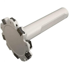 Iscar - Shank Connection, 0.236" Cutting Width, 11.9mm Depth of Cut, 40mm Cutter Diam, 6 Tooth Indexable Slotting Cutter - 0.63" Shank Diam, ETS-LN08 Toolholder, LNET Insert, Right Hand Cutting Direction - Exact Tool & Supply