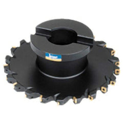 Iscar - Shell Mount E Connection, 0.7874" Cutting Width, 2.4409" Depth of Cut, 200mm Cutter Diam, 1.5748" Hole Diam, 8 Tooth Indexable Slotting Cutter - FDN Toolholder, QD.T Insert - Exact Tool & Supply