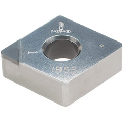 Iscar - CNMA432 T Grade IB55 CBN Turning Insert - Uncoated, 80° Diamond, 1/2" Inscr Circle, 3/16" Thick, 1/32" Corner Radius - Exact Tool & Supply