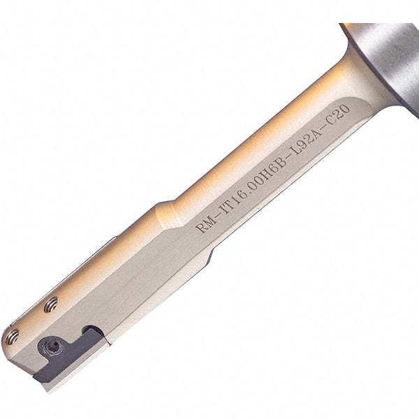Iscar - 6-1/2" OAL, RM Indexable Boring Bar - 4.33" Max Bore Depth, RM-SEI-B Insert, Screw Clamping Holding Method - Exact Tool & Supply