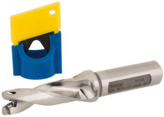 Iscar - 0.571" to 0.587" Diam, 3xD, 1.71" Max Depth, 5/8" Shank Diam, 4.4" OAL, Replaceable-Tip Drill - FCP, ICK, ICK-2M, ICM, ICN, ICP, iCP-2M Insert, 14 Seat Size, 45391729 Toolholder, Series SumoCham - Exact Tool & Supply
