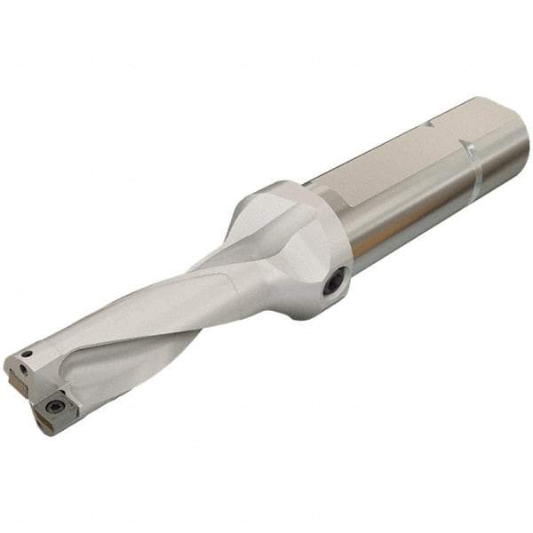 Iscar - 2.95" Max Drill Depth, 3xD, 25mm Diam, Indexable Insert Drill - 2 Inserts, 1-1/4" Shank Diam, Straight Shank - Exact Tool & Supply