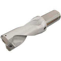 Iscar - 1.97" Max Drill Depth, 2xD, 25mm Diam, Indexable Insert Drill - 2 Inserts, 1-1/4" Shank Diam, Straight Shank - Exact Tool & Supply