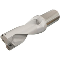 Iscar - 112mm Max Drill Depth, 2xD, 56mm Diam, Indexable Insert Drill - 2 Inserts, 40mm Shank Diam, Whistle Notch Shank - Exact Tool & Supply