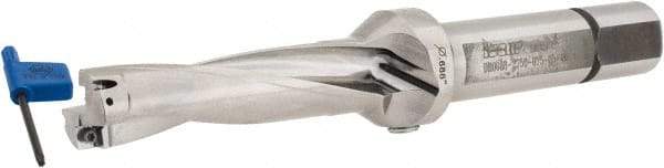 Iscar - 2-3/4" Max Drill Depth, 4xD, 11/16" Diam, Indexable Insert Drill - 2 Inserts, 3/4" Shank Diam, Straight Shank - Exact Tool & Supply