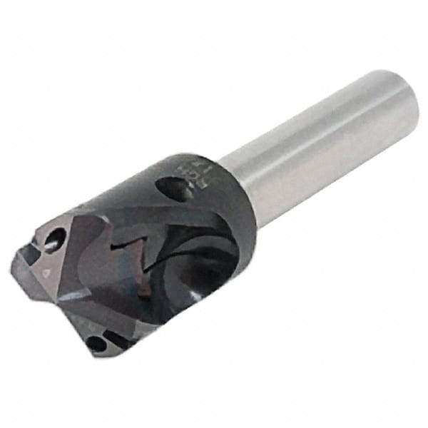 Iscar - 10mm Shank Diam, 65mm OAL, Replaceable Tip Drill - IDK, IDM, IDN, IDP Insert, 11 Seat Size, DSM-RGH Toolholder, Series ChamDrillJet - Exact Tool & Supply
