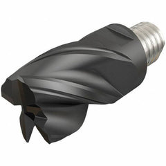 Iscar - MM EC-CF Grade IC908 Carbide End Milling Tip Insert - TiAlN Finish, 4 Flutes, 16mm Cutting Diam, 12mm Depth of Cut, 20.5mm Extension, 0.02" Cnr Rad, 38° Helix - Exact Tool & Supply
