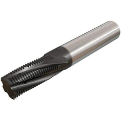 Iscar - M12x1.75 ISO, 0.3543" Cutting Diam, 3 Flute, Solid Carbide Helical Flute Thread Mill - Internal Thread, 28.9mm LOC, 73mm OAL, 10mm Shank Diam - Exact Tool & Supply