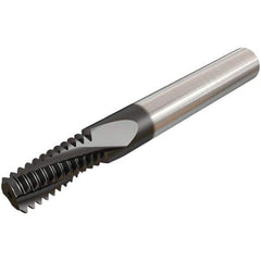 Iscar - M6x1.00 ISO, 0.1811" Cutting Diam, 3 Flute, Solid Carbide Helical Flute Thread Mill - Internal Thread, 14.5mm LOC, 58mm OAL, 6mm Shank Diam - Exact Tool & Supply