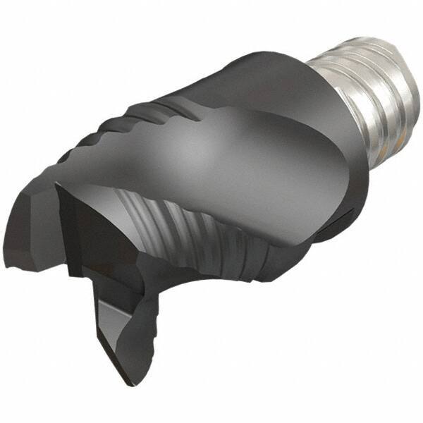 Iscar - MM ERA Grade IC08 Carbide End Milling Tip Insert - Uncoated, 3 Flutes, 25mm Cutting Diam, 19mm Depth of Cut, 37mm Extension, 0.008" Cnr Rad, 45° Helix - Exact Tool & Supply
